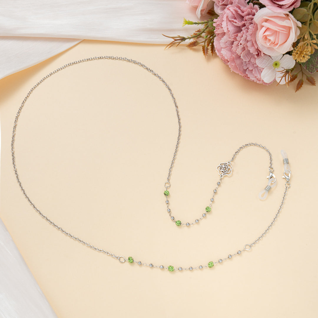 Chic Rhinestone Eyewear Chain Bowlift