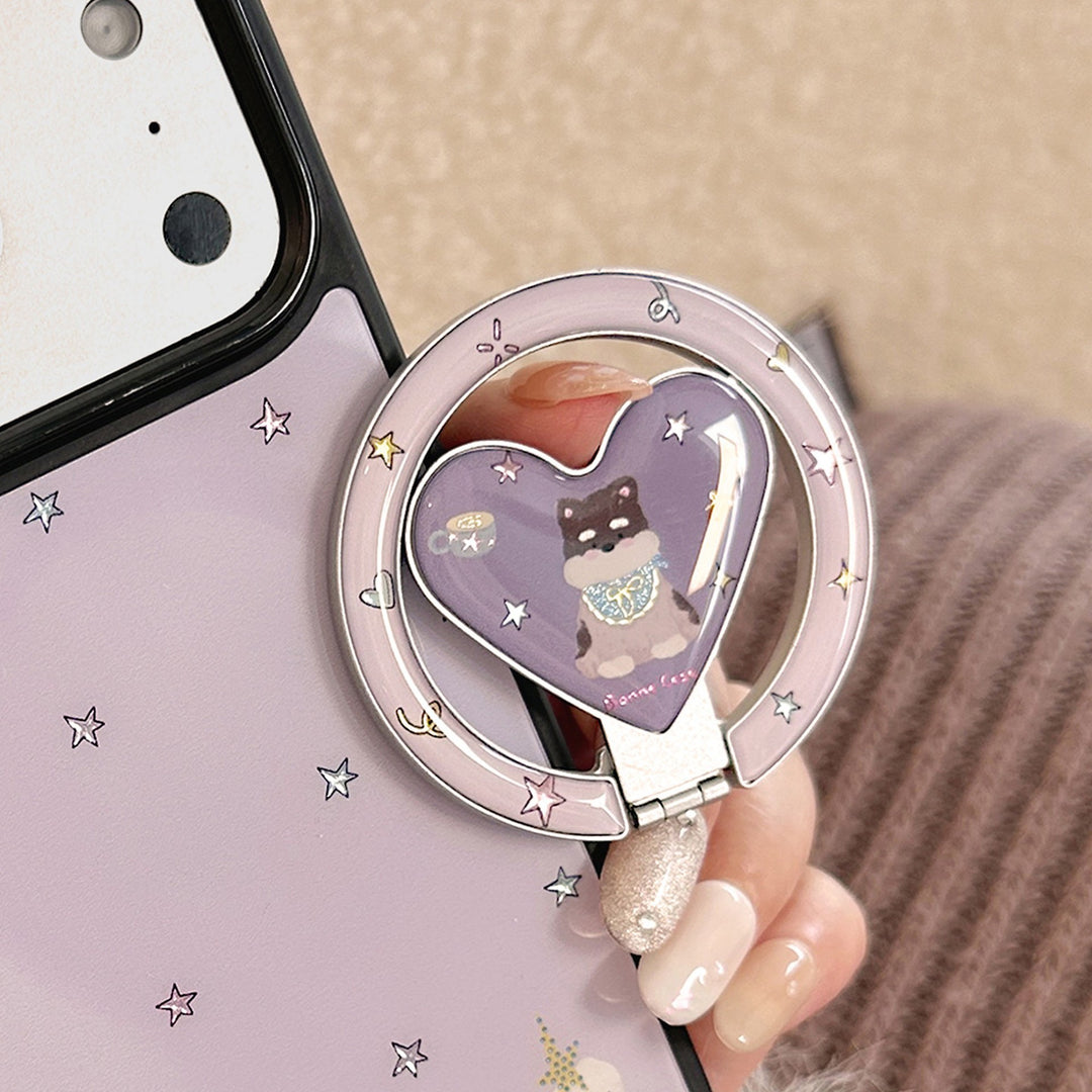 Heart-shaped Smartphone Finger Holder Bowlift