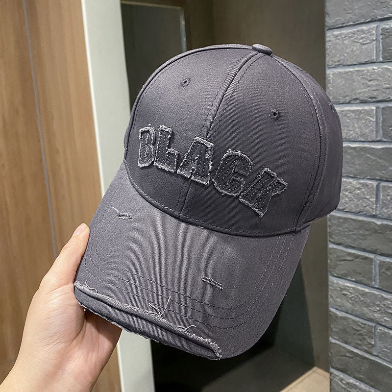 Women's Distressed Cotton Cap Bowlift