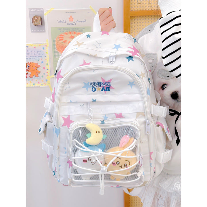 Playful Star-Embellished Backpack Bowlift