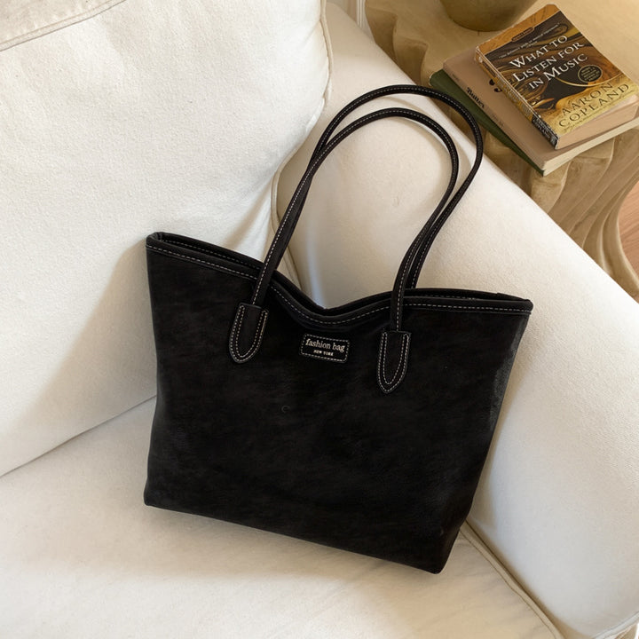 Elegant Faux Leather Tote Bag Bowlift