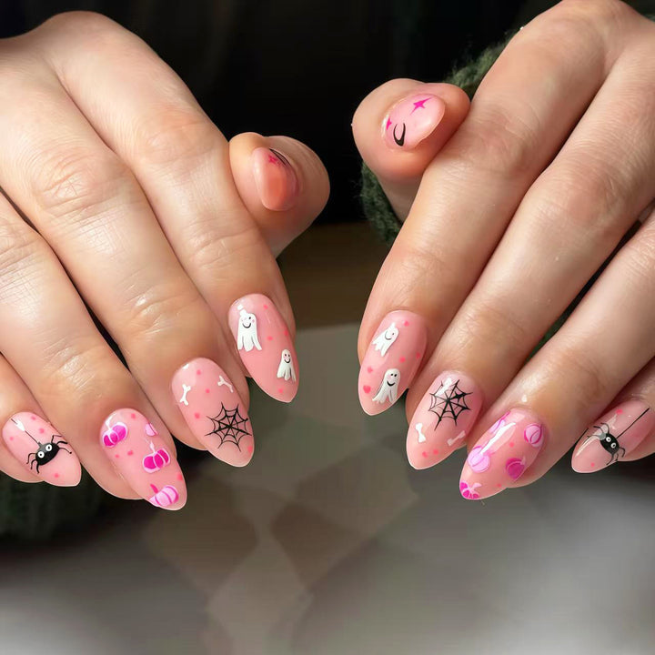 Themed Halloween-Inspired Press-On Nail Set