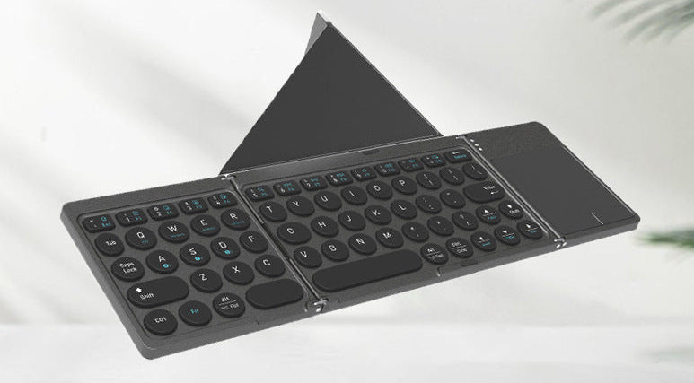 Ultra-Thin Bluetooth Folding Keyboard with Touchpad Bowlift