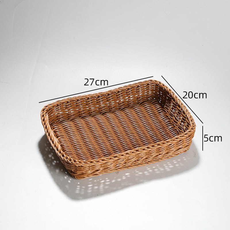 Handcrafted Round Wicker Serving Bowl Bowlift