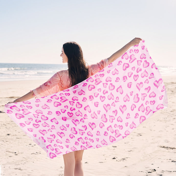 Light beach towel with creative jellyfish motif Bowlift