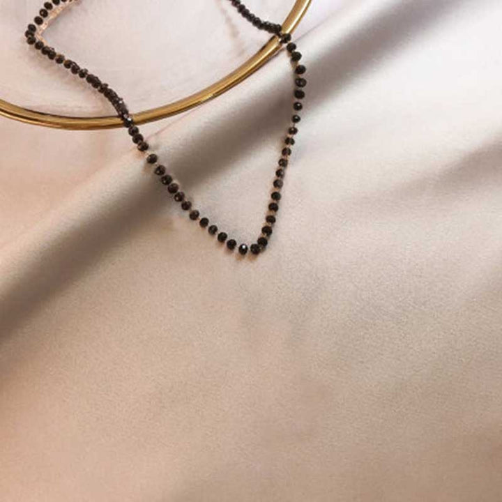 Minimalist Beaded Choker Necklace Bowlift