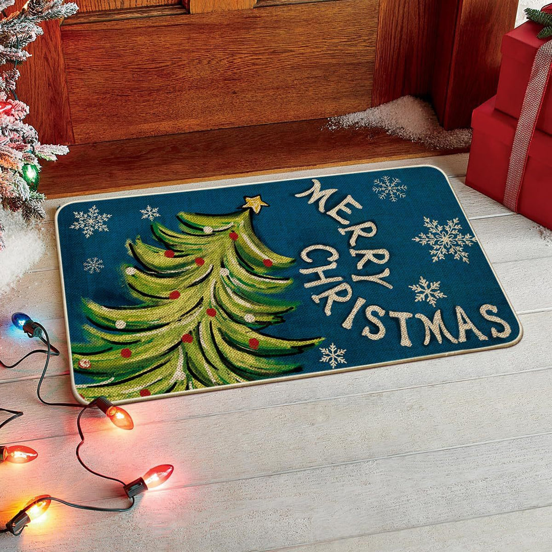 Festive Holiday Door Mat Bowlift