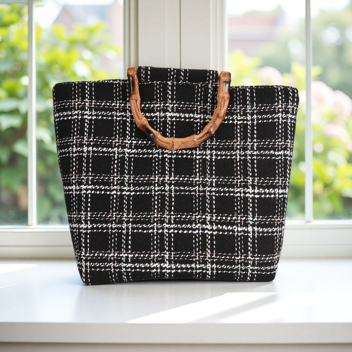 Stylish picnic bag with bamboo handles Bowlift