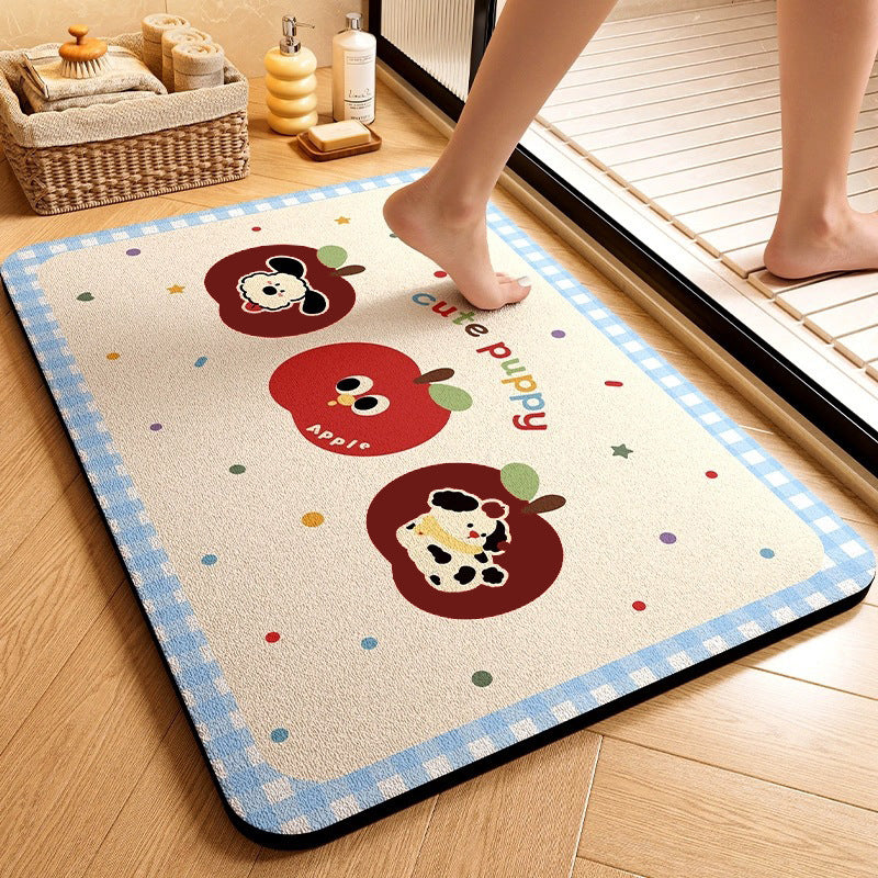 Cute Animal-Themed Memory Foam Bath Mat Bowlift