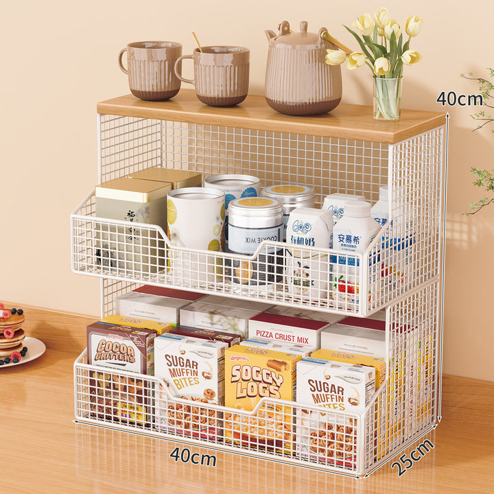 Multi-Tiered Rolling Kitchen Storage Rack Bowlift