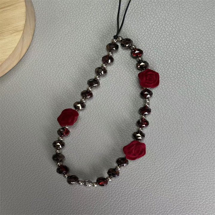 Elegant Floral Beaded Necklace Bowlift