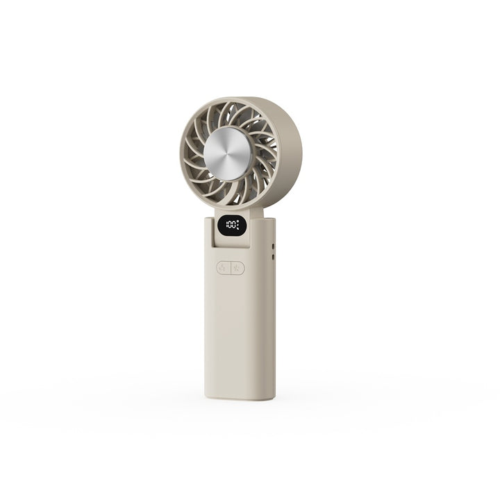 Unisex Handheld Rechargeable Cooling Fan with Smart Display Bowlift