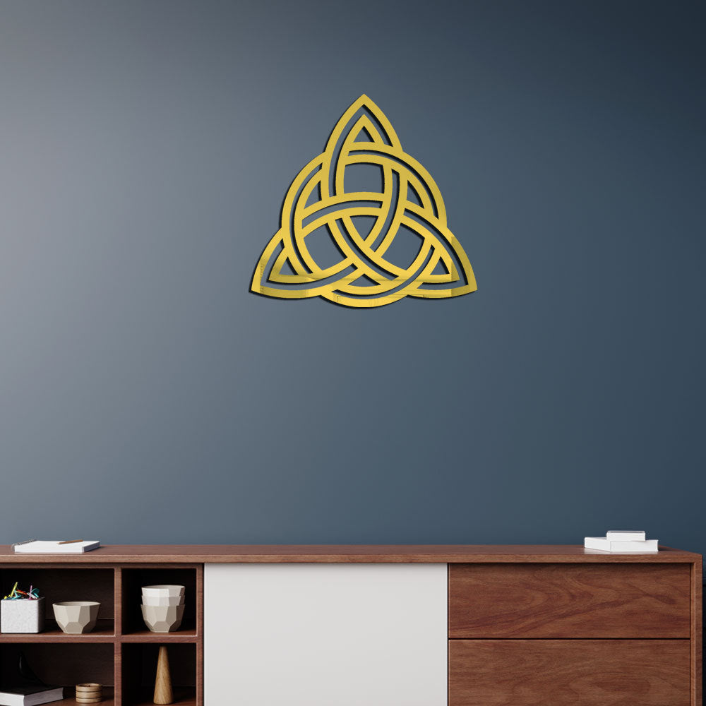Laser-Cut Triquetra Celtic Wall Plaque Bowlift