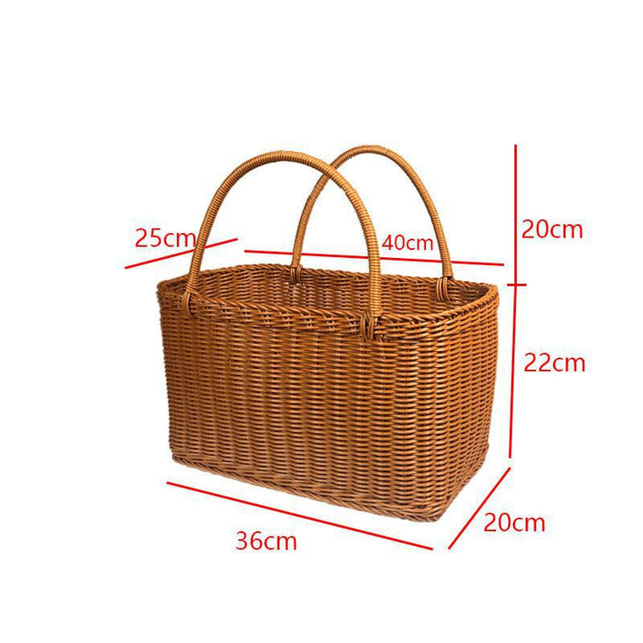 Handwoven Decorative Market Basket Bowlift