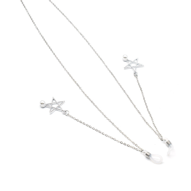 Star-Motif Eyewear Holder Chain Bowlift