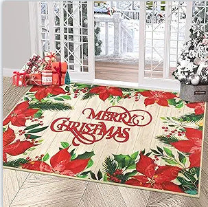 Festive Holiday Area Rug Bowlift