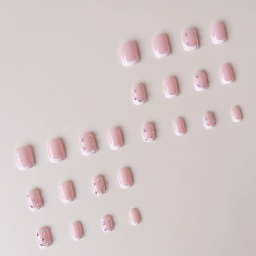 Sparkling French Tip Nail Art Enhancements Bowlift