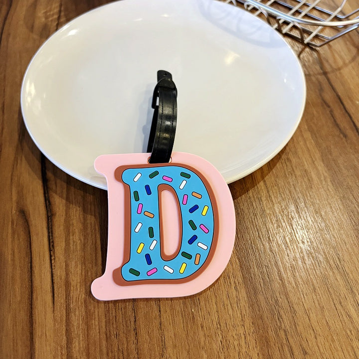 Personalized Striped Luggage Tag Bowlift