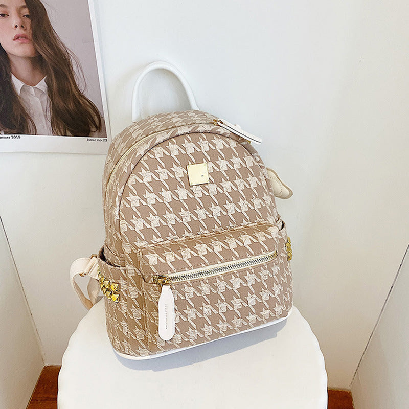 Textured Mini Backpack Bowlift