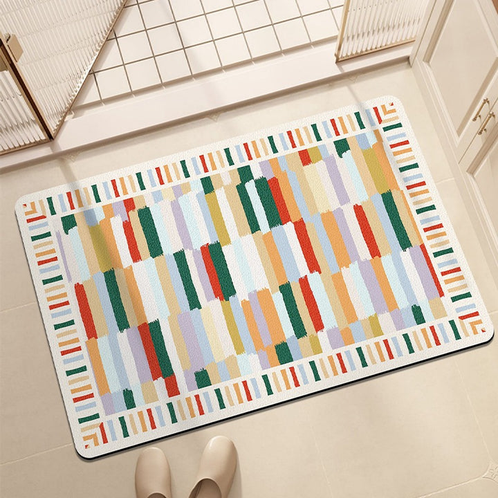 Artistic Patterned Bath Mat