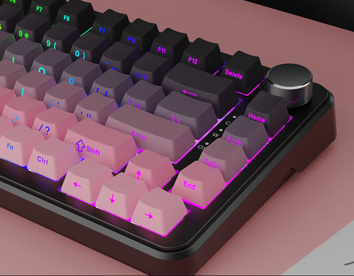 Mechanical Gaming Keyboard with Gasket Structure Bowlift