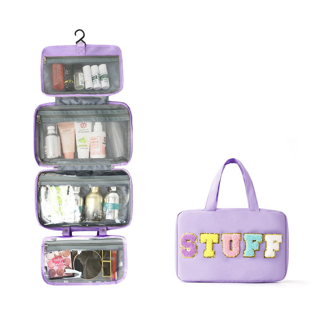 Multifunctional Cosmetic Organizer Bag with Hanging Design Bowlift