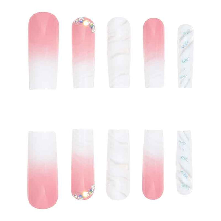 Premium Acrylic Square Press-On Nails Bowlift
