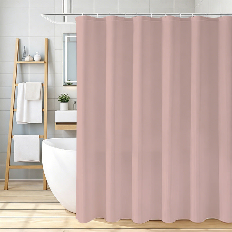 Waterproof Fabric Shower Curtain Bowlift