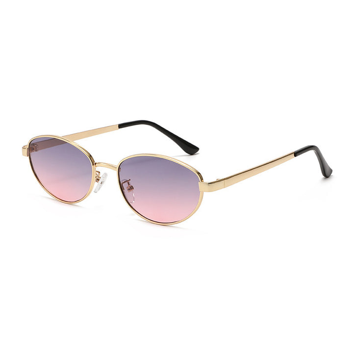 Women's fashionable sunglasses with narrow metal frame Bowlift
