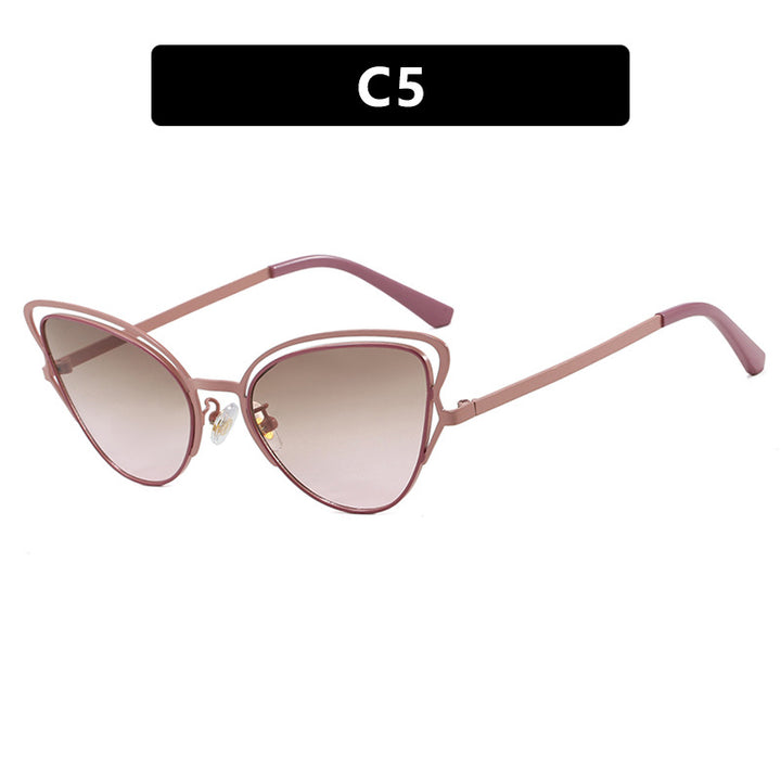 Women's Cat-Eye Glasses with Elegant Metal Frame and Comfortable Fit Bowlift