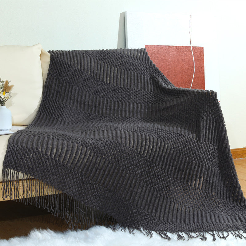 Textured Knit Scarf Bowlift