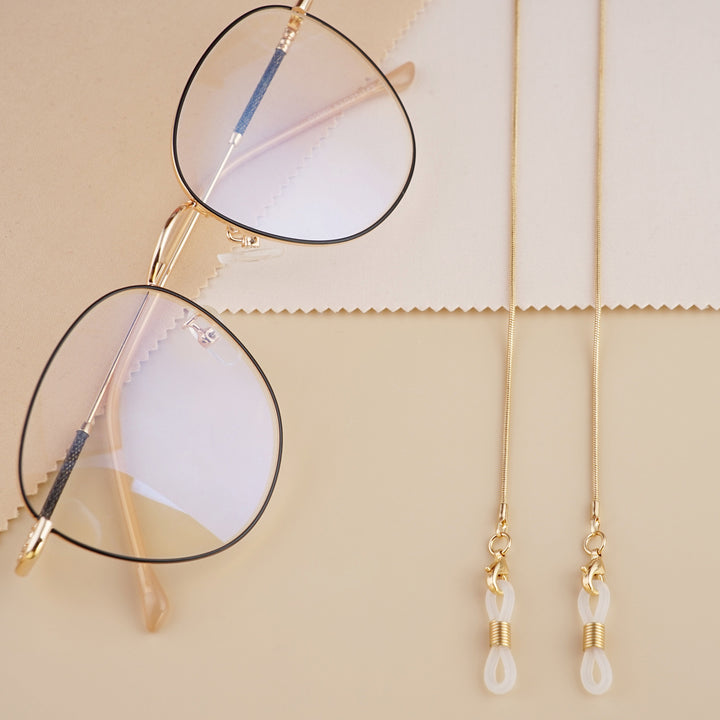 Sleek Metal Eyewear Chain Bowlift