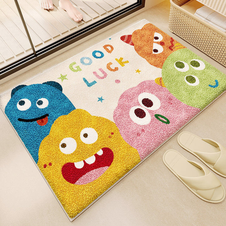 Fun Monster-Themed Bathroom Mat Bowlift