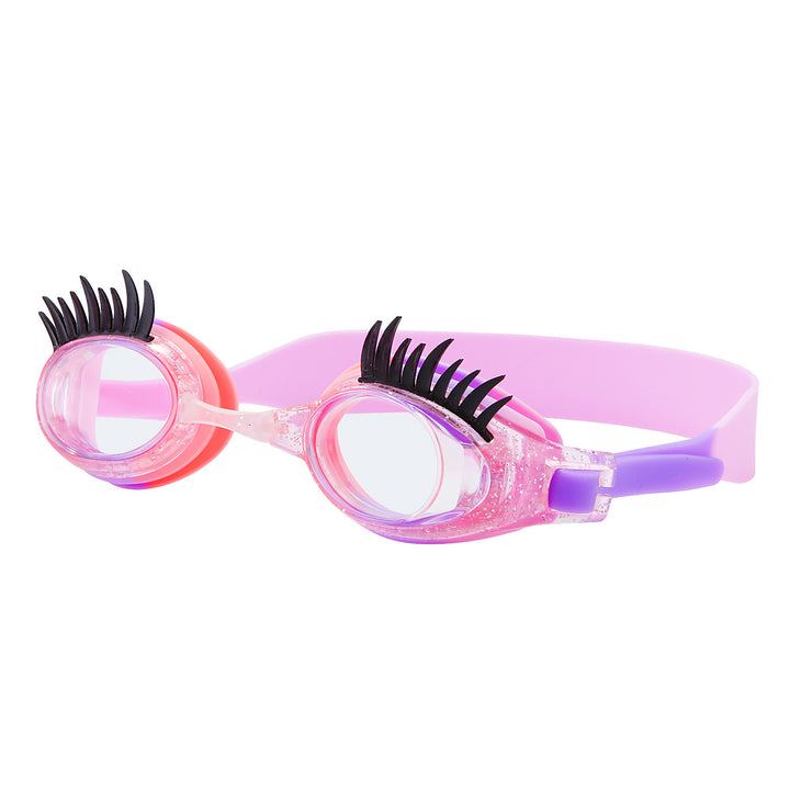 Swimming goggles with unique eyelash design Bowlift