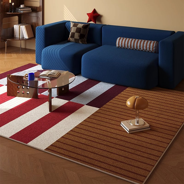 Checkered Pattern Area Rug Bowlift