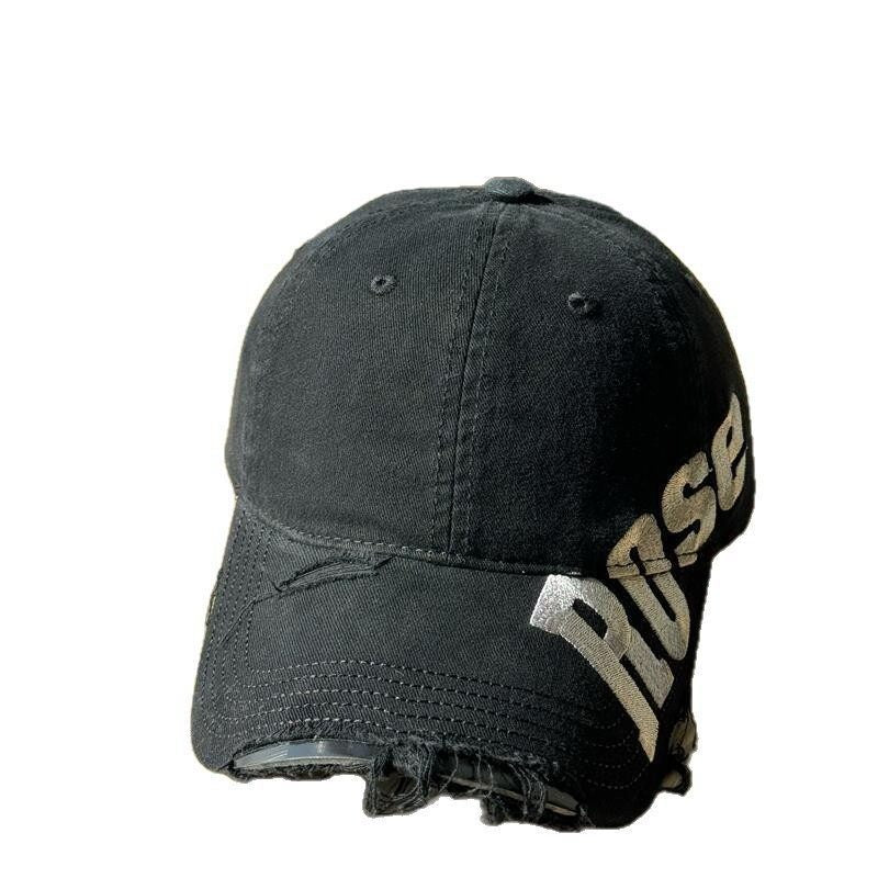 Men's Distressed Cotton Baseball Cap Bowlift 1784270811