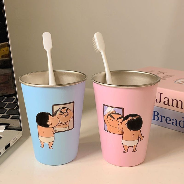 Funny drinking cup with humorous illustration design Bowlift