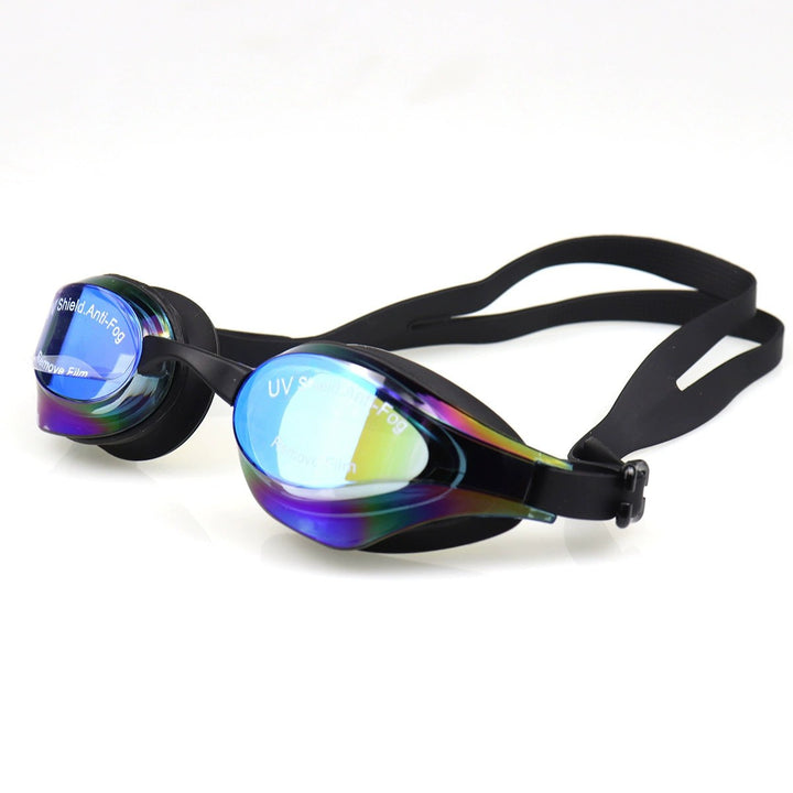 Sports swimming goggles with adjustable headband and anti-fog technology Bowlift
