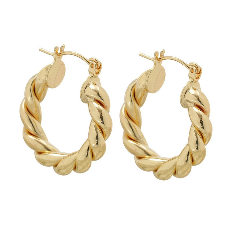 Sleek Curved Huggie Earrings Bowlift