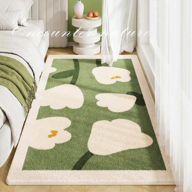 Artistic Leaf Design Area Rug Bowlift
