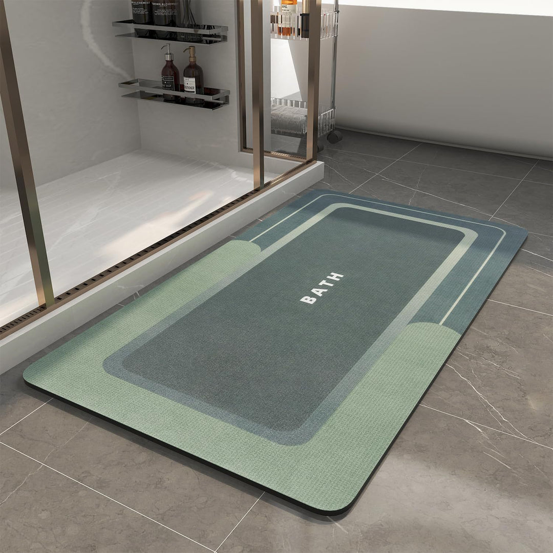 Modern Rectangular Non-Slip Bath Mat Bowlift