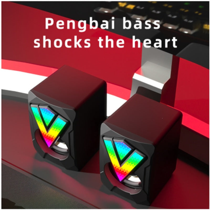 360-Degree RGB Desktop Speakers with Omnidirectional Sound Bowlift