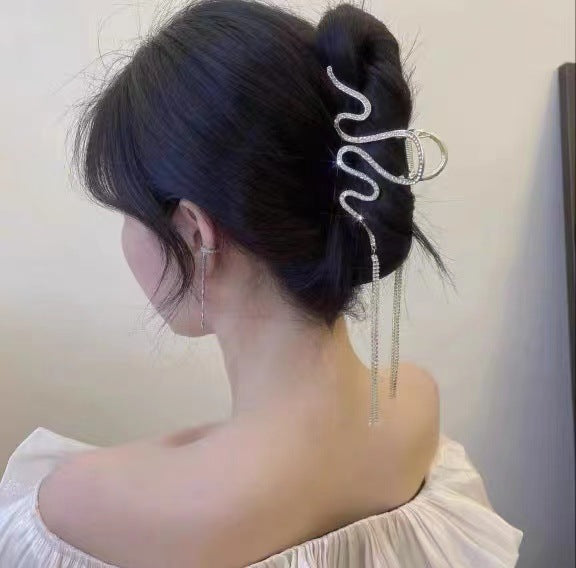 Artistic Snake-Designed Hair Clip Bowlift
