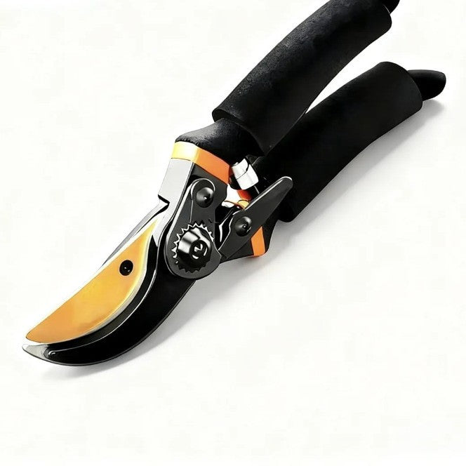 Ergonomic bypass pruning shears with cushioned non-slip handles Bowlift