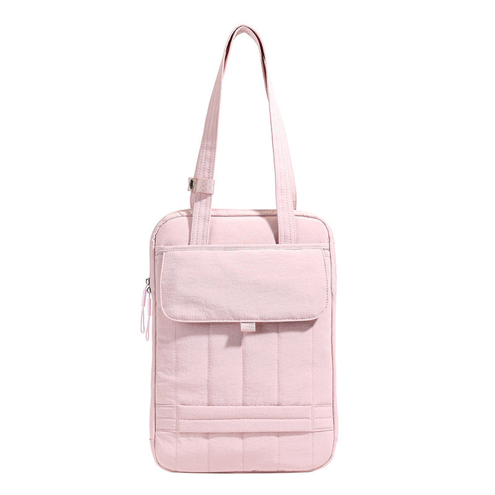 Structured Quilted Laptop Tote Bag Bowlift