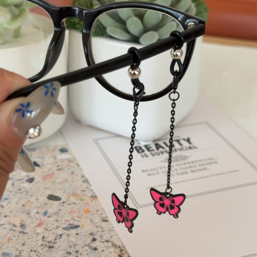 Butterfly-Themed Eyewear Chain Holder Bowlift