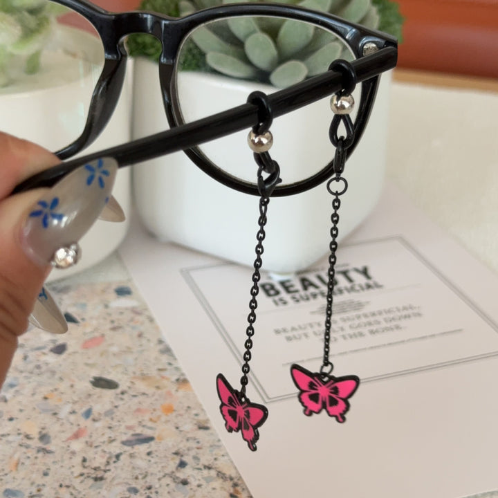 Butterfly-Themed Eyewear Chain Holder Bowlift