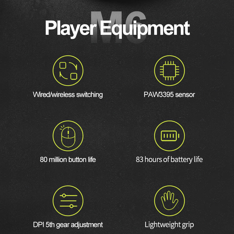 Ergonomic Grip Gaming Mouse Bowlift
