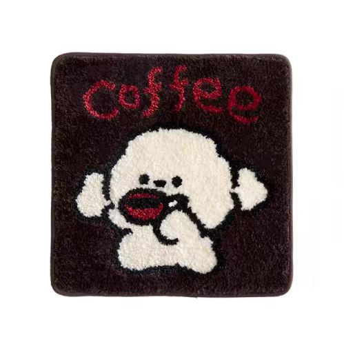 Apple-Themed Plush Bath Mat Bowlift