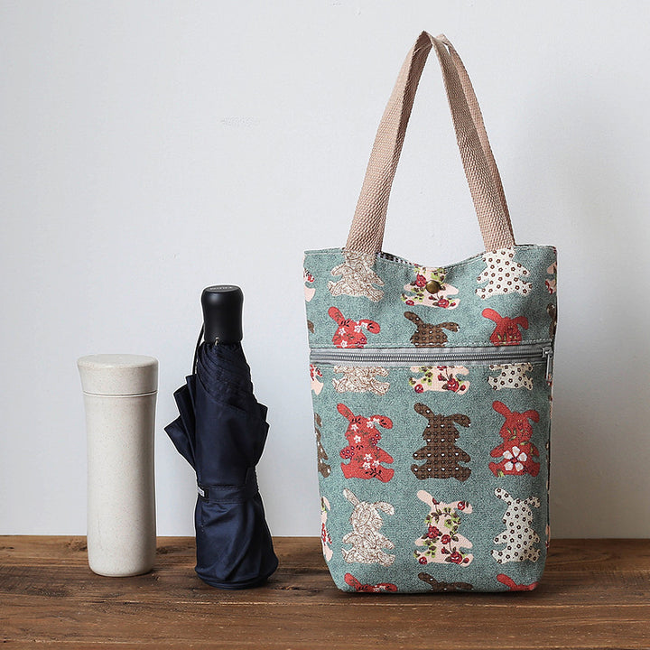 Stylish Cat-Themed Tote Bag Bowlift